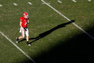 ATHENS, GA - OCTOBER 03: Quarterback Joe Cox #14 of the Georgia Bulldogs against the Louisiana State University Tigers at Sanford Stadium on October 3, 2009 in Athens, Georgia. (Photo by Kevin C. Cox/Getty Images)