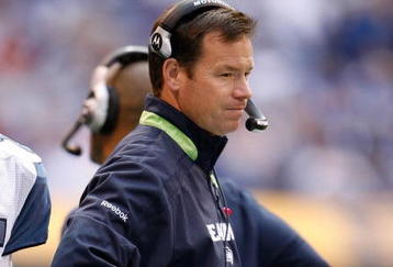 INDIANAPOLIS - OCTOBER 04:  Jim Mora the Head Coach of the the Seattle Seahawks is pictured during the NFL game against the Indianapolis Colts at Lucas Oil Stadium on October 4, 2009 in Indianapolis, Indiana.  (Photo by Andy Lyons/Getty Images)