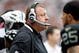 HOUSTON - OCTOBER 04: Head coach Tom Cable of the Oakland Raiders at Reliant Stadium on October 4, 2009 in Houston, Texas. (Photo by Ronald Martinez/Getty Images)