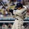 LOS ANGELES, CA - SEPTEMBER 04:  Adrian Gonzalez #23 of the San Diego Padres bats against the Los Angeles Dodgers at Dodger Stadium on September 4, 2009 in Los Angeles, California.  (Photo by Jeff Gross/Getty Images)