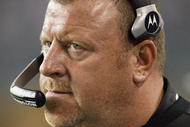 SEATTLE - SEPTEMBER 03:  Head coach Tom Cable of the Oakland Raiders watches the action during the game against the Seattle Seahawks on September 3, 2009 at Qwest Field in Seattle, Washington. (Photo by Otto Greule Jr/Getty Images)   