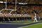 BATON ROUGE, LA - OCTOBER 10:  The Louisiana State University Tigers marching band performs on the field before the game against the Florida Gators on October 10, 2009 in Baton Rouge, Louisiana.  (Photo by Kevin C. Cox/Getty Images)