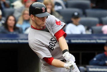 NEW YORK - SEPTEMBER 27:  Jason Bay #44 of the Boston Red Sox connects for a third inning single against the New York Yankees on September 27, 2009 at Yankee Stadium in the Bronx borough of New York City.  (Photo by Jim McIsaac/Getty Images)