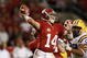 TUSCALOOSA, AL - NOVEMBER 03:  John Parker Wilson #14 of the Alabama Crimson Tide throws a touchdown pass against the LSU Tigers at Bryant-Denny Stadium on November 3, 2007 in Tuscaloosa, Alabama. LSU defeated Alabama 41-34.  (Photo by Doug Benc/Getty Images)