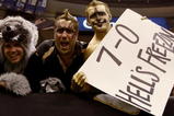 NEW ORLEANS - NOVEMBER 2:  Fans cheer in support of the New Orleans Saints before the game against the Atlanta Falcons at the Louisiana Superdome on November 2, 2009 in New Orleans, Louisiana. (Photo by Chris Graythen/Getty Images)