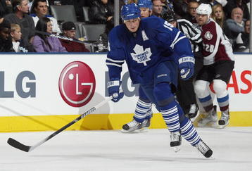 TORONTO, ON - OCTOBER 13:  Tomas Kaberle #15 of the Toronto Maple Leafs skates in a game against the Colorado Avalanche on October 13, 2009 at the Air Canada Centre in Toronto, Ontario. The Avalanche defeated the Leafs 4-1. (Photo by Claus Andersen/Getty Images)