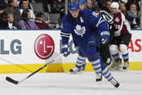 TORONTO, ON - OCTOBER 13:  Tomas Kaberle #15 of the Toronto Maple Leafs skates in a game against the Colorado Avalanche on October 13, 2009 at the Air Canada Centre in Toronto, Ontario. The Avalanche defeated the Leafs 4-1. (Photo by Claus Andersen/Getty Images)