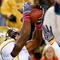 ATLANTA - OCTOBER 17: Demaryius Thomas #8 of the Georgia Tech Yellow pulls in a reception against Rashad Carmichael #21 of the Virginia Tech Hokies Jackets at Bobby Dodd Stadium on October 17, 2009 in Atlanta, Georgia. (Photo by Kevin C. Cox/Getty Images)