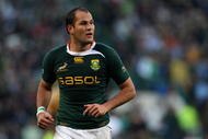 CAPE TOWN, SOUTH AFRICA - AUGUST 08:  Fourie du Preez the Springbok scrumhalf looks on during the Tri Nations match between the South Africa Springboks and the Australia Wallabies at Newlands Stadium on August 8, 2009 in Cape Town, South Africa.  (Photo by David Rogers/Getty Images)