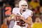COLUMBIA, MO - OCTOBER 24:  Quarterback Colt McCoy #12 of the Texas Longhorns looks to pass the ball during the game against the Missouri Tigers on October 24, 2009 at Faurot Field/Memorial Stadium in Columbia, Missouri. (Photo by Jamie Squire/Getty Images)
