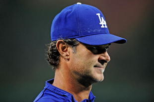 PHILADELPHIA - OCTOBER 09:  Hitting Coach Don Mattingly #8 of the Los Angeles Dodgers participates in batting practice before Game One of the National League Championship Series against the Philadelphia Phillies during the 2008 MLB playoffs on October 9, 2008 at Citizens Bank Ballpark in Philadelphia, Pennsylvania.  (Photo by Jeff Zelevansky/Getty Images)