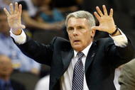 KANSAS CITY, MO - MARCH 21:  Head Coach Gary Wiliams signals to his players on the court during the second round against the Maryland Terrapins in the NCAA Division I Men's Basketball Tournament at the Sprint Center on March 21, 2009 in Kansas City, Missouri.  (Photo by Jamie Squire/Getty Images)
