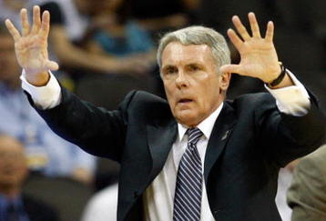 KANSAS CITY, MO - MARCH 21:  Head Coach Gary Wiliams signals to his players on the court during the second round against the Maryland Terrapins in the NCAA Division I Men's Basketball Tournament at the Sprint Center on March 21, 2009 in Kansas City, Missouri.  (Photo by Jamie Squire/Getty Images)