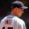 ANAHEIM, CA - AUGUST 26:  Brandon Inge #15 of the Detroit Tigers looks on against the Los Angeles Angels of Anaheim at Angel Stadium on August 26, 2009 in Anaheim, California.  (Photo by Jeff Gross/Getty Images)