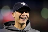 PHILADELPHIA - NOVEMBER 01:  Andy Pettitte #46 of the New York Yankees laughs during batting practice against the Philadelphia Phillies in Game Four of the 2009 MLB World Series at Citizens Bank Park on November 1, 2009 in Philadelphia, Pennsylvania.  (Photo by Al Bello/Getty Images)