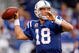 INDIANAPOLIS - NOVEMBER 01:  Peyton Manning #18 of the Indianapolis Colts throws a pass during the NFL game against the San Francisco 49ers at Lucas Oil Stadium on November 1, 2009 in Indianapolis, Indiana.  (Photo by Andy Lyons/Getty Images)