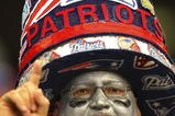 GLENDALE, AZ - FEBRUARY 03:  Ed Lasater of Jacksonville, FL, fan of the New England Patriots shows support for his team outside the stadium prior to Super Bowl XLII against on February 3, 2008 at the University of Phoenix Stadium in Glendale, Arizona.  (Photo by Donald Miralle/Getty Images)