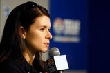 FT. WORTH , TX - JUNE 04:  :  Danica Patrick speaks at a press conference during practice for the IRL IndyCar Series Bombardier Learjet 550k on June 4, 2009 at Texas Motor Speedway in Ft. Worth, Texas.  (Photo by Jonathan Ferrey/Getty Images)