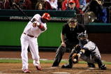 PHILADELPHIA - OCTOBER 31:  Ryan Howard #6 of the Philadelphia Phillies strikes out against the New York Yankees in Game Three of the 2009 MLB World Series at Citizens Bank Park on October 31, 2009 in Philadelphia, Pennsylvania.  (Photo by Al Bello/Getty Images)