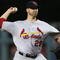 LOS ANGELES, CA - OCTOBER 07:  Pitcher Chris Carpenter #29 of the St. Louis Cardinals pitches in the fourth inning against the Los Angeles Dodgers in Game One of the NLDS during the 2009 MLB Playoffs at Dodger Stadium on October 7, 2009 in Los Angeles, California.  (Photo by Stephen Dunn/Getty Images)