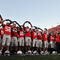 COLUMBUS, OH - OCTOBER 10: The Ohio State Buckeyes sing their alma mater, Carmen Ohio, after defeating the Wisconsin Badgers 31-13 at Ohio Stadium on October 10, 2009 in Columbus, Ohio. (Photo by Jamie Sabau/Getty Images)