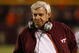 BLACKSBURG, VA - OCTOBER 29:  Head coach Frank Beamer of the Virginia Tech University Hokies reacts as he walks the sidelines during the second half of the game against the North Carolina Tar Heels at Lane Stadium on October 29, 2009 in Blacksburg, Virginia.  (Photo by Scott Halleran/Getty Images)