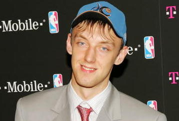 NEW YORK - JUNE 28:  NBA Draftee Oleksiy Pecherov attends the T-Mobile Basketball's Rising Stars Celebration at Tao Restaurant on June 28, 2006 in New York City.  (Photo by Matthew Peyton/Getty Images for T-Mobile)