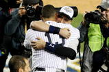 NEW YORK - NOVEMBER 04:  Derek Jeter #2 and Alex Rodriguez #13 of the New York Yankees celebrate after their 7-3 win against the Philadelphia Phillies in Game Six of the 2009 MLB World Series at Yankee Stadium on November 4, 2009 in the Bronx borough of New York City.  (Photo by Al Bello/Getty Images)