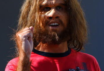 JACKSONVILLE, FL - OCTOBER 31:  The GEICO Caveman looks on before the game between the Florida Gators and the Georgia Bulldogs at Jacksonville Municipal Stadium on October 31, 2009 in Jacksonville, Florida.  (Photo by Kevin C. Cox/Getty Images)