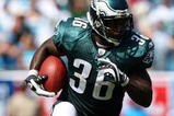 CHARLOTTE, NC - SEPTEMBER 13:  Running back Brian Westbrook #36 of the Philadelphia Eagles rushes with the ball during the NFL season opener against the Carolina Panthers at Bank of America Stadium on September 13, 2009 in Charlotte, North Carolina.  (Photo by Streeter Lecka/Getty Images)
