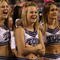 FORT WORTH, TX - OCTOBER 16:  TCU Horned Frogs cheerleaders wear pink ribbons for Breast Cancer Awareness month during play against the BYU Cougars at Amon G. Carter Stadium on October 16, 2008 in Fort Worth, Texas.  (Photo by Ronald Martinez/Getty Images)