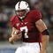 PALO ALTO, CA - SEPTEMBER 26:  Toby Gerhart #7 of the Stanford Cardinal runs against the Washington Huskies at Stanford Stadium on September 26, 2009 in Palo Alto, California.  (Photo by Jed Jacobsohn/Getty Images)