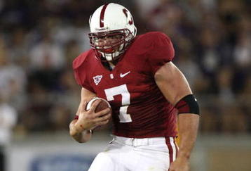 PALO ALTO, CA - SEPTEMBER 26:  Toby Gerhart #7 of the Stanford Cardinal runs against the Washington Huskies at Stanford Stadium on September 26, 2009 in Palo Alto, California.  (Photo by Jed Jacobsohn/Getty Images)