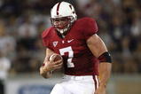 PALO ALTO, CA - SEPTEMBER 26:  Toby Gerhart #7 of the Stanford Cardinal runs against the Washington Huskies at Stanford Stadium on September 26, 2009 in Palo Alto, California.  (Photo by Jed Jacobsohn/Getty Images)