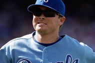 KANSAS CITY, MO - JUNE 20:  Mark Teahen #24 of the Kansas City Royals runs on the field against the St. Louis Cardinals during the game on June 20, 2009 at Kauffman Stadium in Kansas City, Missouri. (Photo by Jamie Squire/Getty Images)