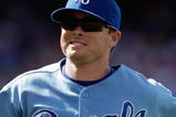 KANSAS CITY, MO - JUNE 20:  Mark Teahen #24 of the Kansas City Royals runs on the field against the St. Louis Cardinals during the game on June 20, 2009 at Kauffman Stadium in Kansas City, Missouri. (Photo by Jamie Squire/Getty Images)