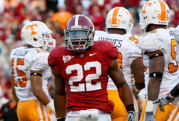 TUSCALOOSA, AL - OCTOBER 24:  Mark Ingram #22 of the Alabama Crimson Tide reacts after rushing for a first down against the Tennessee Volunteers at Bryant-Denny Stadium on October 24, 2009 in Tuscaloosa, Alabama.  (Photo by Kevin C. Cox/Getty Images)