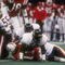 26  Jan 1986:  Quarterback Tony Eason #11 of the New England Patriots is brought down by linebacker Wilber Marshall #58 of the Chicago Bears during Super Bowl XX  game at the Louisiana Superdome in New Orleans, Louisiana.  The Bears won the game 46-10.