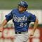 SUPRISE, AZ - MARCH 4: Mark Teahan #24 of the Kansas City Royals runs the bases during a Spring Training game against the Texas Rangers on March 4, 2005 at Surprise Stadium in Suprise, Arizona. (Photo by Lisa Blumenfeld/Getty Images)