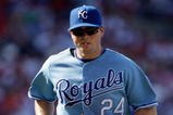 KANSAS CITY, MO - JUNE 20:  Mark Teahen #24 of the Kansas City Royals runs on the field against the St. Louis Cardinals during the game on June 20, 2009 at Kauffman Stadium in Kansas City, Missouri. (Photo by Jamie Squire/Getty Images)