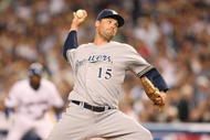 NEW YORK - JULY 15:  Pitcher Ben Sheets #15 of the National League All-Stars throws against the American League All-Stars during the 79th MLB All-Star Game at Yankee Stadium on July 15, 2008 in New York, New York. (Photo by Nick Laham/Getty Images)