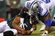 PHILADELPHIA - DECEMBER 28: Bradie James #56 of the Dallas Cowboys sacks Donovan McNabb #5 of the Philadelphia Eagles on December 28, 2008 at Lincoln Financial Field in Philadelphia, Pennsylvania. (Photo by Jim McIsaac/Getty Images)
