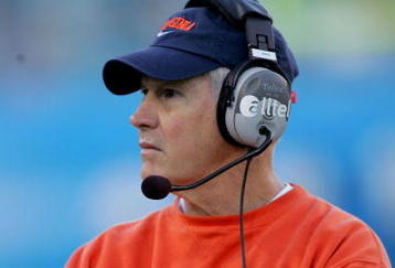JACKSONVILLE, FL - JANUARY 01:   Coach Al Groh of the Virginia Cavaliers watches play during the Gator Bowl against the Texas Tech Red Raiders at Jacksonville Municipal Stadium on January 1, 2008 in Jacksonville, Florida.  (Photo by Sam Greenwood/Getty Images)