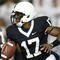 STATE COLLEGE, PA - SEPTEMBER 26: Daryll Clark #17 of the Penn State Nittnay Lions looks for a open receiver while playing the Iowa Hawkeye's on September 26, 2009 at Beaver Stadium in State College, Pennsylvania.  (Photo by Gregory Shamus/Getty Images)