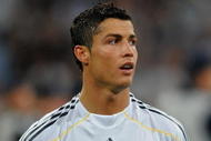MADRID, SPAIN - SEPTEMBER 30: Cristiano Ronaldo of Real Madrid looks on prior to the Champions League group C match between Real Madrid and Marseille at the Estadio Santiago Bernabeu on September 30, 2009 in Madrid, Spain. Real Madrid won the match 3-0. (Photo by Jasper Juinen/Getty Images)