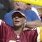 TAMPA, FL - NOVEMBER 25: A fan of the Washington Redskins cheers play against the Tampa Bay Buccaneers at the Raymond James Stadium on November 25, 2007 in Tampa, Florida.  The Bucs won 19-13. (Photo by Al Messerschmidt/Getty Images) *** Local Caption ***