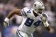 IRVING, TX - DECEMBER 20:  DeMarcus Ware #94 of the Dallas Cowboys rushes the passer from the right side of the defense during their NFL game against the Baltimore Ravens at Texas Stadium on December 20, 2008 in Irving, Texas. The Ravens defeated the Cowboys 33-24. (Photo by Ronald Martinez/Getty Images)