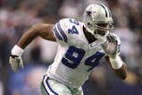 IRVING, TX - DECEMBER 20:  DeMarcus Ware #94 of the Dallas Cowboys rushes the passer from the right side of the defense during their NFL game against the Baltimore Ravens at Texas Stadium on December 20, 2008 in Irving, Texas. The Ravens defeated the Cowboys 33-24. (Photo by Ronald Martinez/Getty Images)