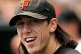 SAN FRANCISCO - AUGUST 30:  Tim Lincecum #55 of the San Francisco Giants stands in the dugout before their game against the Colorado Rockies at AT&T Park on August 30, 2009 in San Francisco, California.  (Photo by Ezra Shaw/Getty Images)