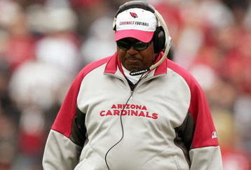 SAN FRANCISCO - DECEMBER 24: Head coach Dennis Green of the Arizona Cardinals walks on the field during the game against the San Francisco 49ers at Monster Park on December 24, 2006 in San Francisco, California. (Photo by Jed Jacobsohn/Getty Images)